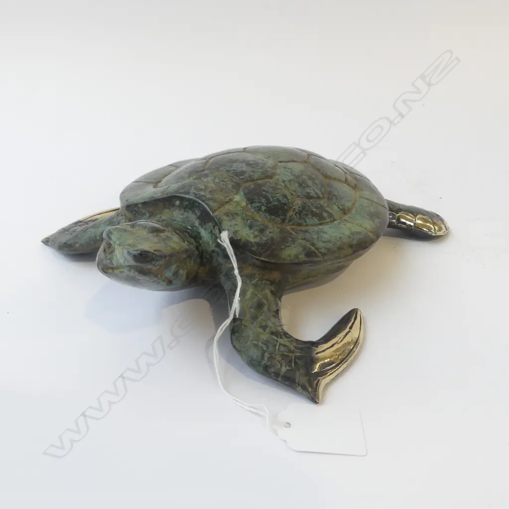 LARGE BRASS TURTLE L.270mm Image 1++