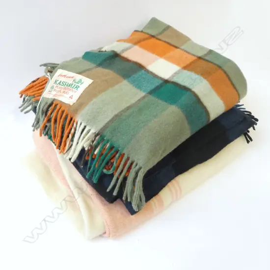 3 WOOL BLANKETS