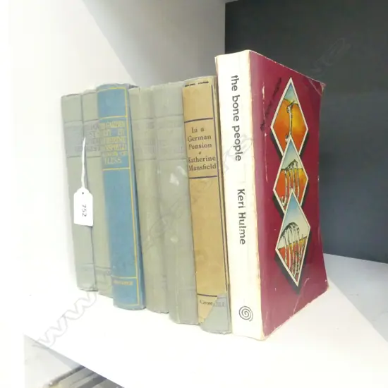 7 FIRST ED. BOOKS; 6 KATHERINE MANSFIELD (foxing) + KERI HULME BONE PEOPLE