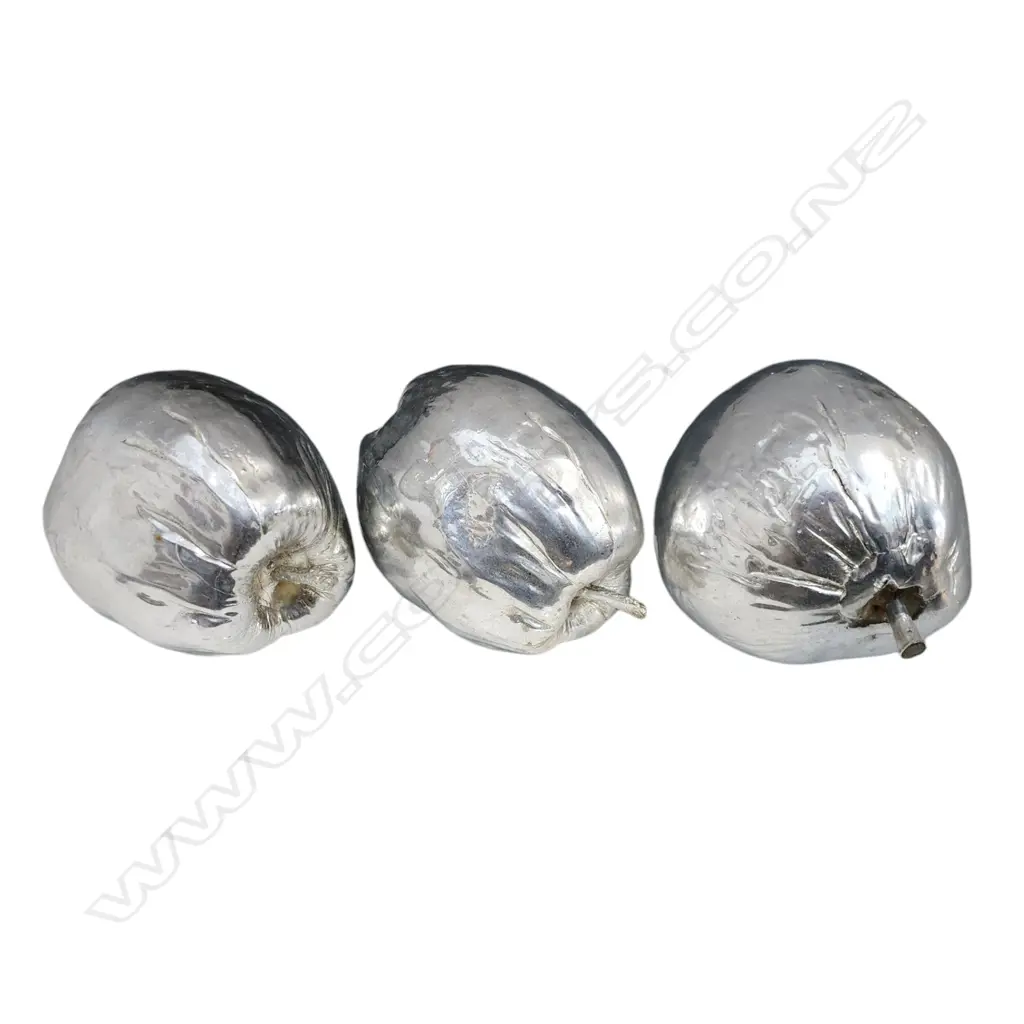 SET OF 3 COCONUT IN SILVER COLOR 230x170mm Image 1++