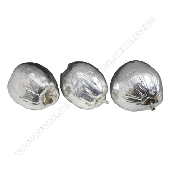 SET OF 3 COCONUT IN SILVER COLOR 230x170mm