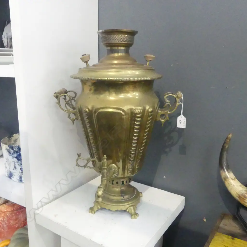 LARGE BRASS SAMOVAR H.550mm Image 1++