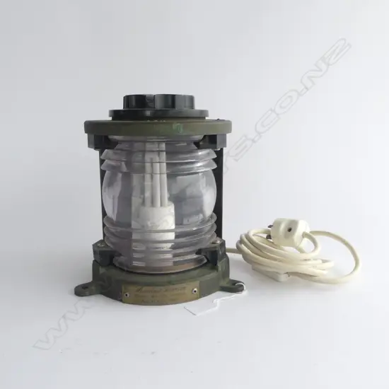 PERKO MASTHEAD LANTERN H.230mm w. RAINBOW WARRIOR PLAQUE