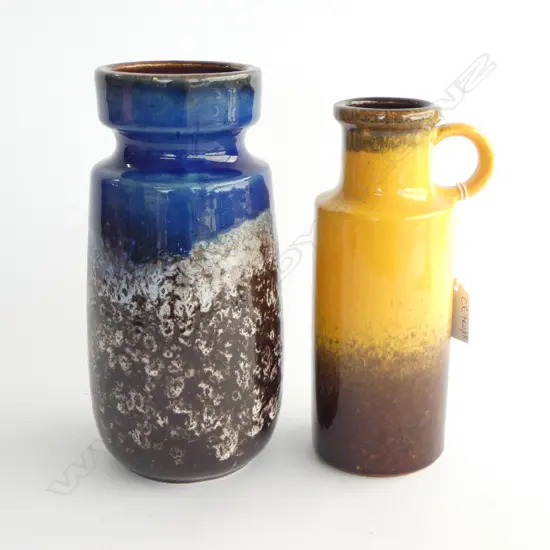 2 RETRO GERMAN VASES H.220mm