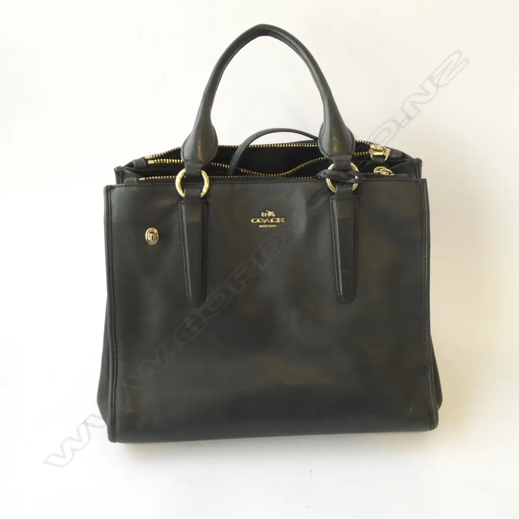 BLACK COACH BAG WITH WALLET Image 1++