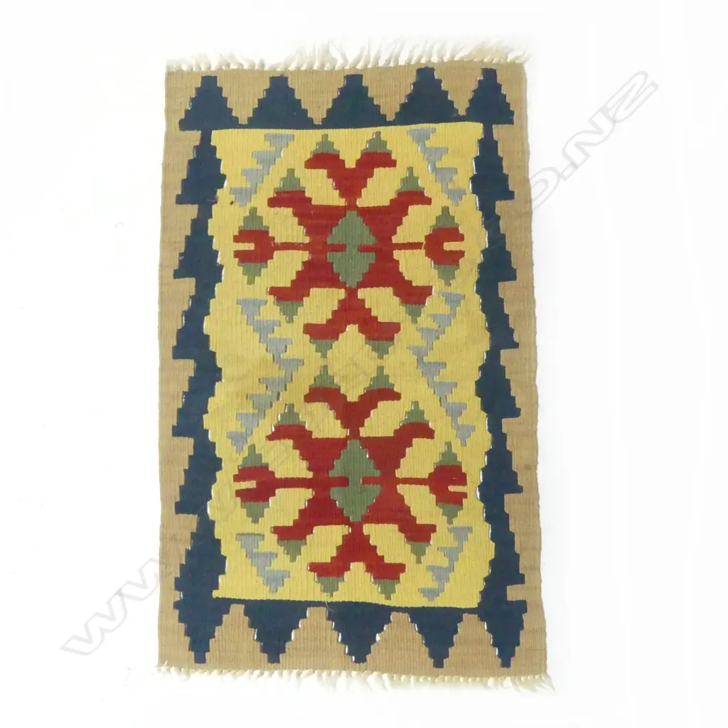 SMALL KELIM RUG GEOMETRIC PAT L930 W580MM Image 1++