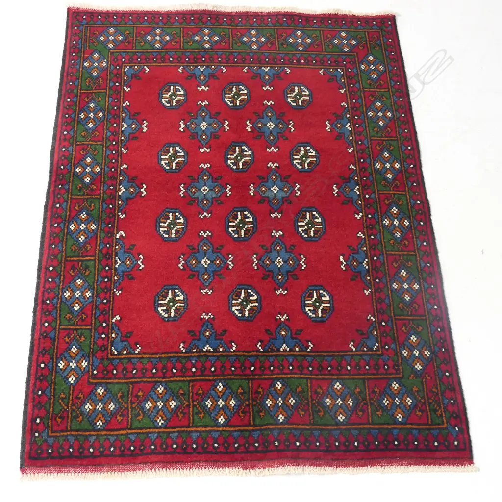 HANDKNOTTED TURKMAN RUG, 1500 x 1050mm Image 1++