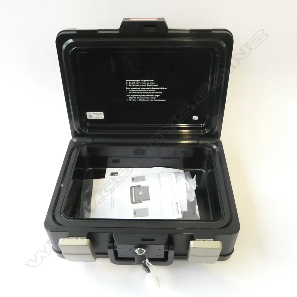 GOOD HONEYWELL FIREPROOF LOCK-BOX 395x290x160mm Image 1++