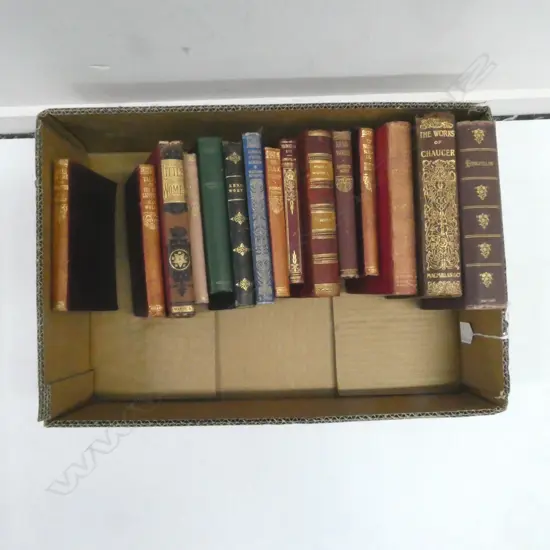 SMALL BOX  15 VINTAGE BOOKS POETICAL ETC