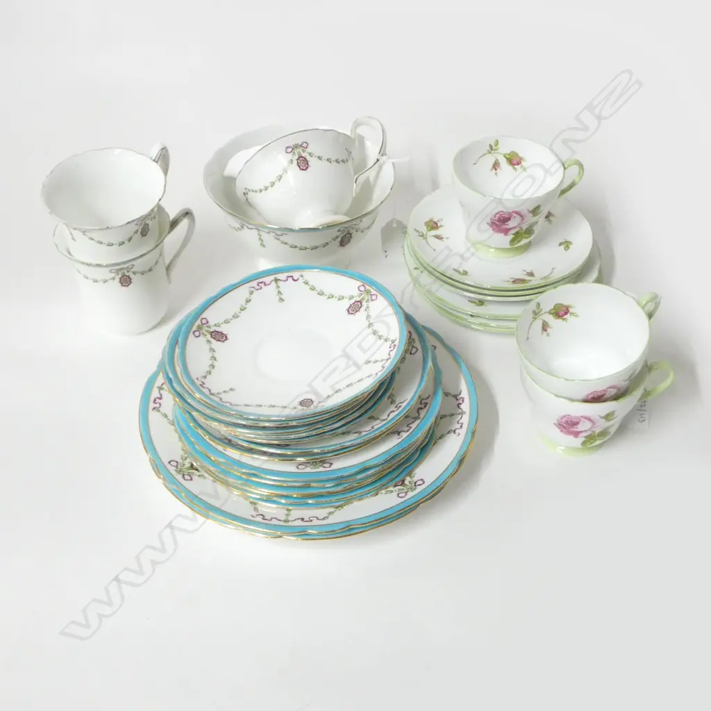 2 PART SHELLEY TEASETS Image 1++