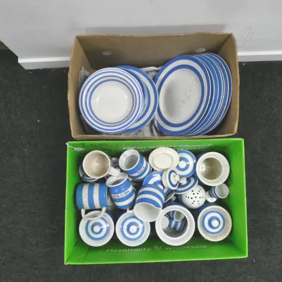 ASST. CORNISHWARE, SOME CHIPS, CRAZING & COPY PIECES