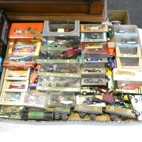 COLLECTION OF ASST. MODELS CARS, TRAINS, etc