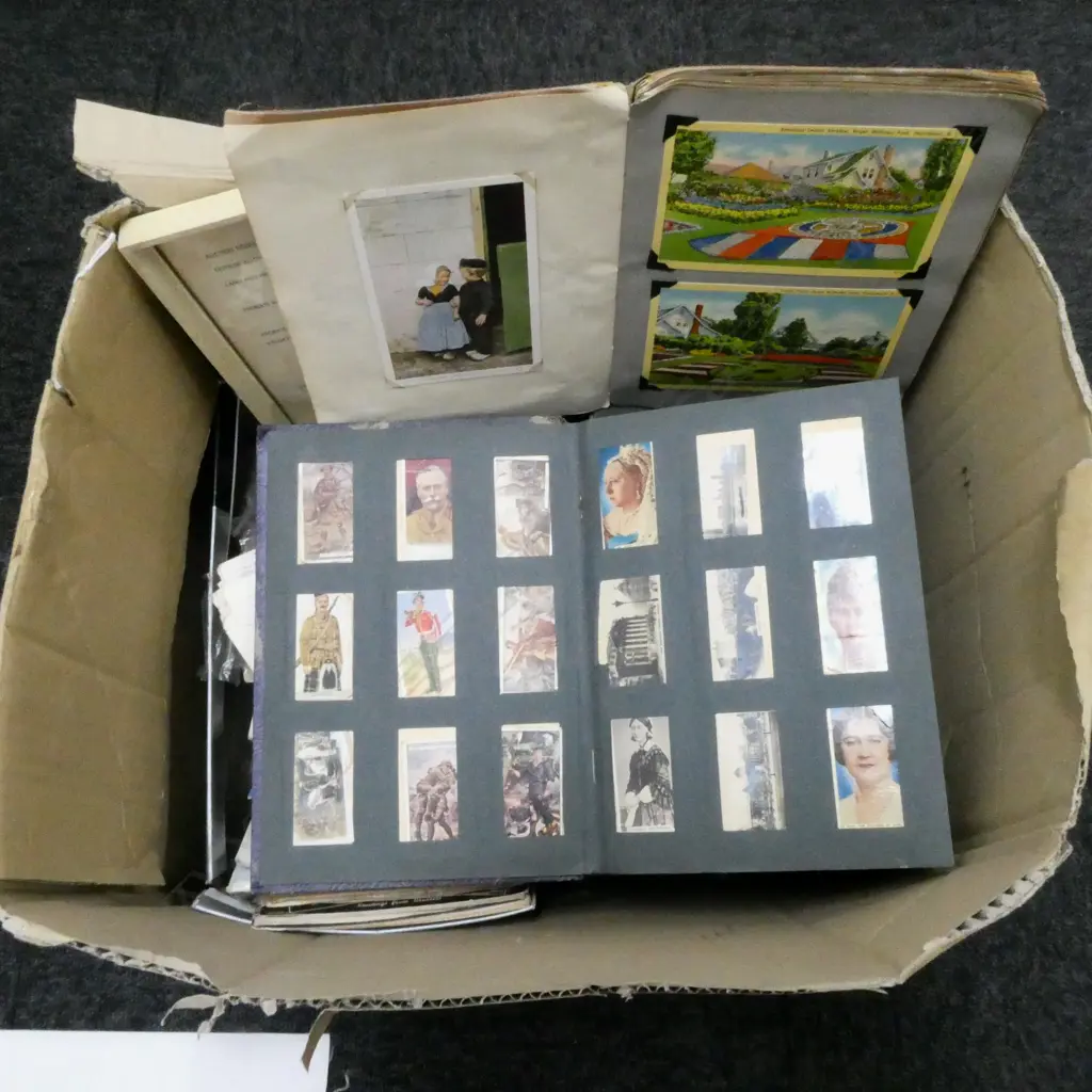 ASST. POSTCARDS, ALBUMS, CIG. CARDS etc Image 1++