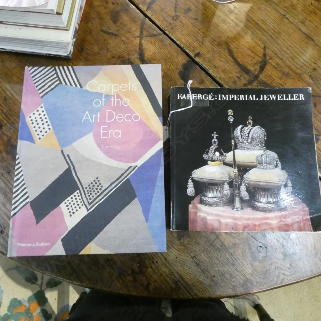 'CARPETS OF THE ART DECO ERA' & 'FABERGE: IMPERIAL JEWELLER' REFERENCE BOOKS Image 1++