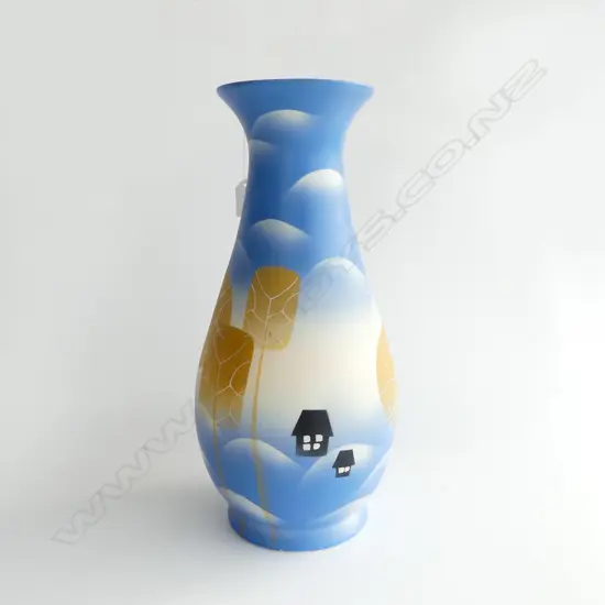 BLUE JAPANESE VASE H.405mm