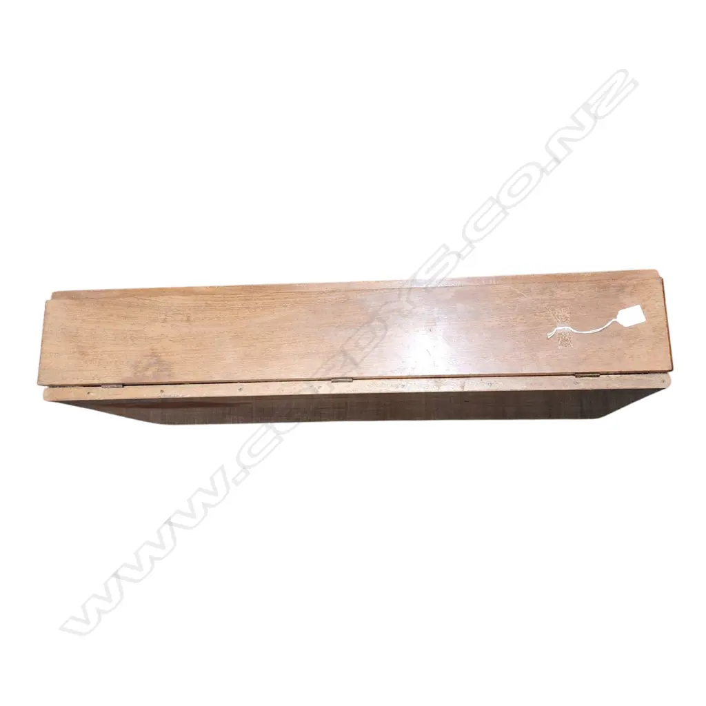 MAHOGANY DROP LEAF TABLE - 1040x910x740 mm CLOSED 160mm Image 1++