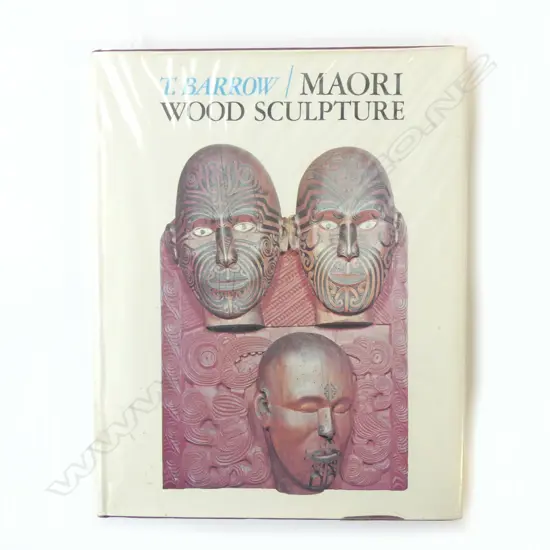 MAORI WOOD SCULPTURE OF NZ BY T.BARROW VINTAGE CARVING BOOK, L.290MM