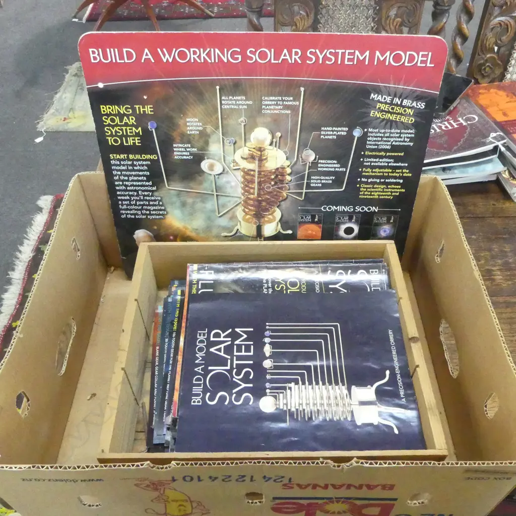 ORRERY SOLAR SYSTEM MODEL H.380mm with booklets & cable Image 1++