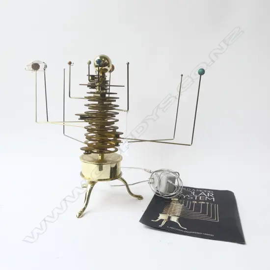 ORRERY SOLAR SYSTEM MODEL H.380mm with booklets & cable