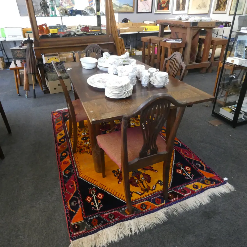 OAK EXTENDING TABLE 910x1040x770mm Image 1++