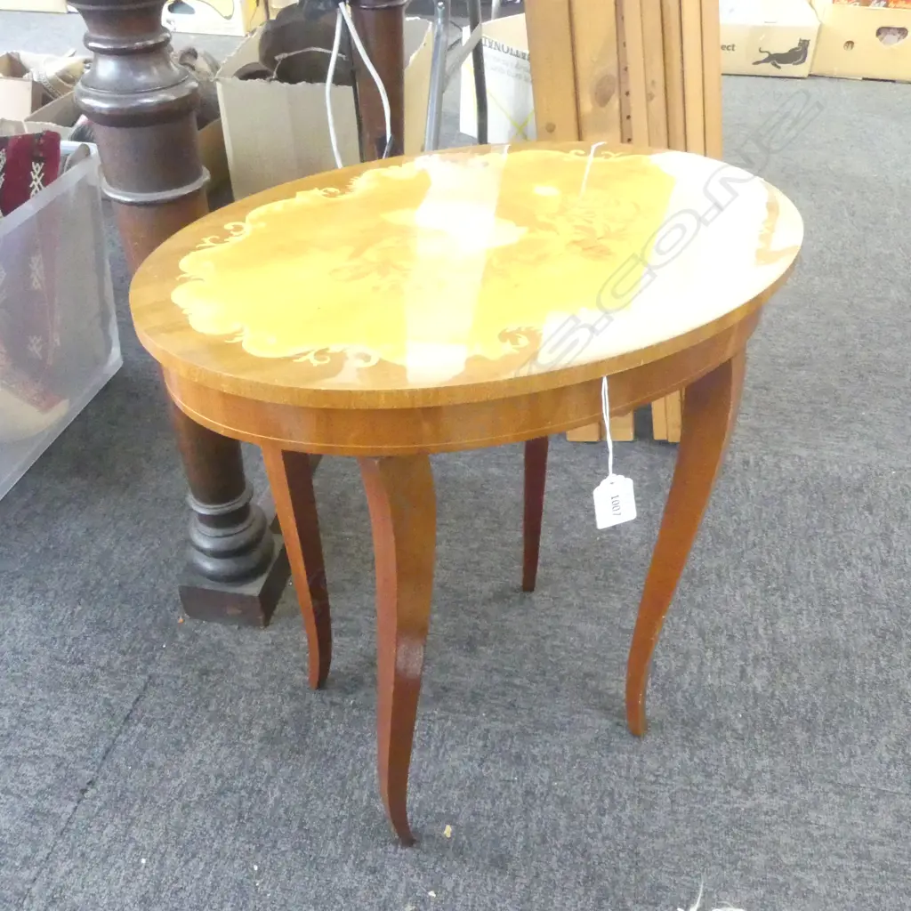 ITALIAN INLAID MUSIC BOX TABLE 470x330x500mm Image 1++