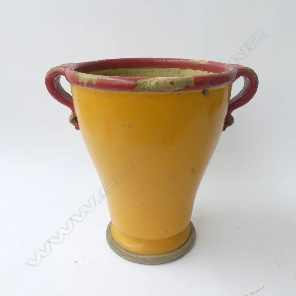 YELLOW GLAZE GARDEN POT H.330mm Image 1++