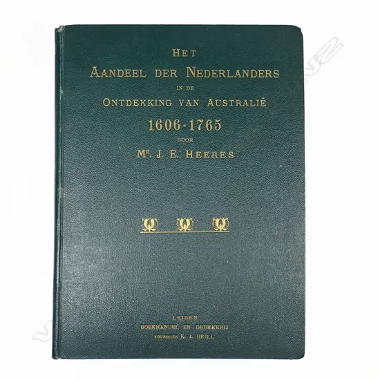 JJ HEERES 'THE PART BORNE BY THE DUTCH IN THE DISCOVERY OF AUSTRALIA', LUZAC & Co, LONDON 1899, 2 FOLDING MAPS