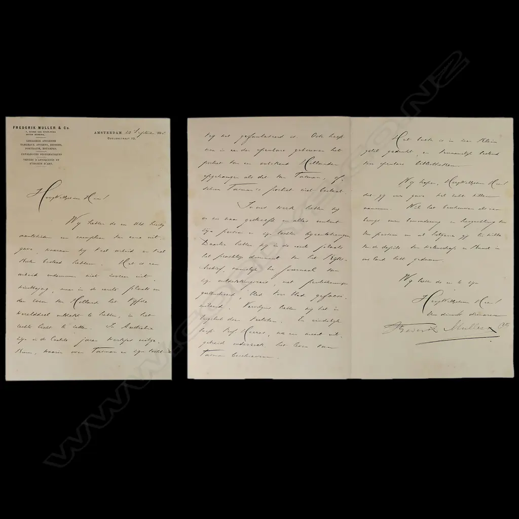 1898 FASCIMILE 'ABEL JANSZOON TASMAN'S JOURNAL...VAN DIEMENS LAND & NZ IN 1642' Image 1++