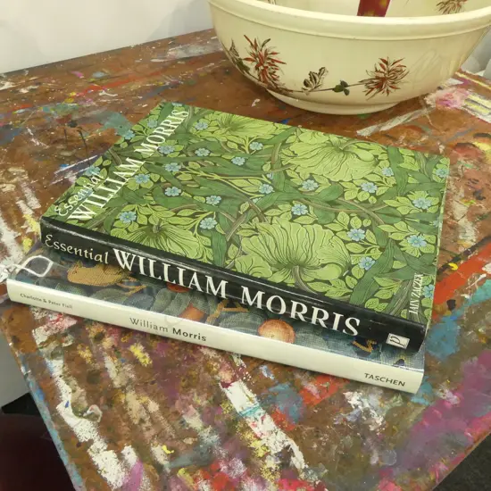 2 WILLIAM MORRIS REFERENCE BOOKS