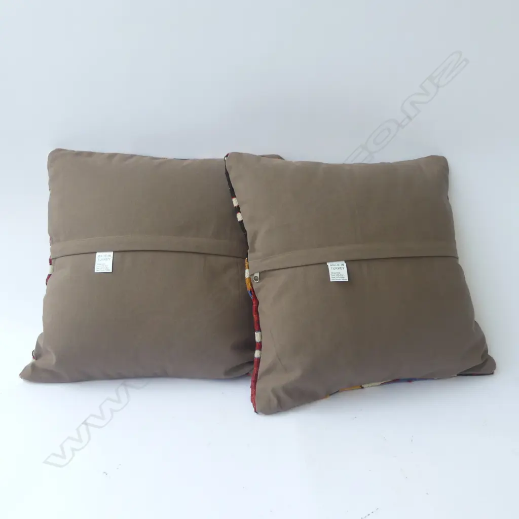 2 KILIM CUSHIONS, 390 x 390mm Image 1++