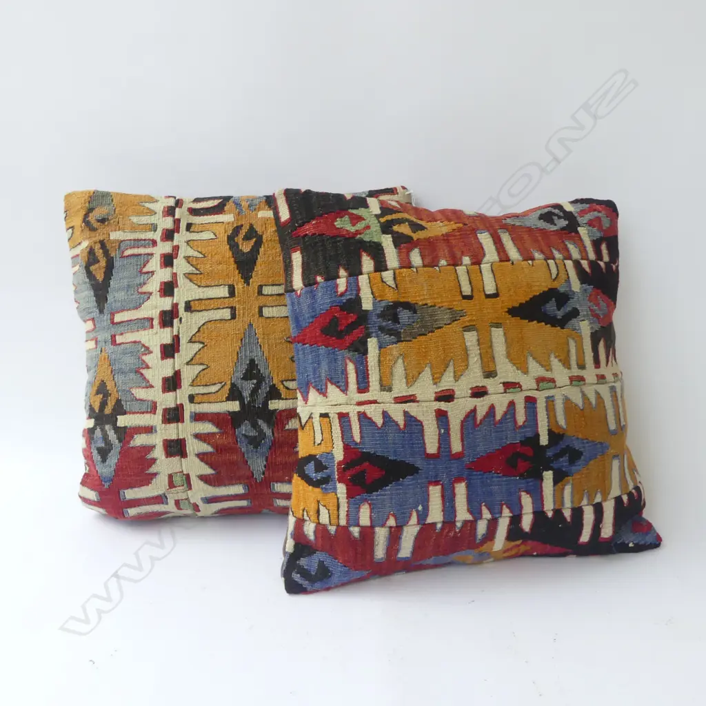 2 KILIM CUSHIONS, 390 x 390mm Image 1++