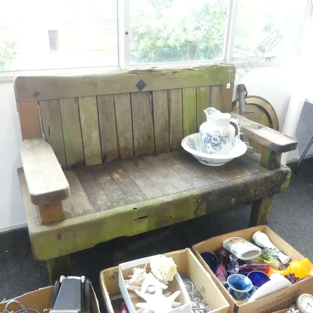 LARGE WOOD GARDEN BENCH 1400x700x1060mm Image 1++