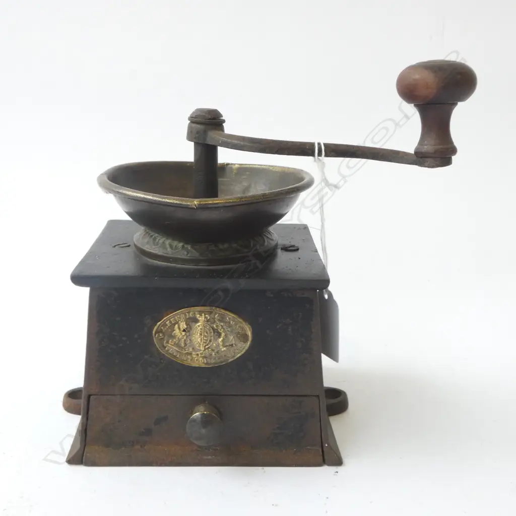 ANTIQUE KENDRICK COFFEE GRINDER H.190mm Image 1++