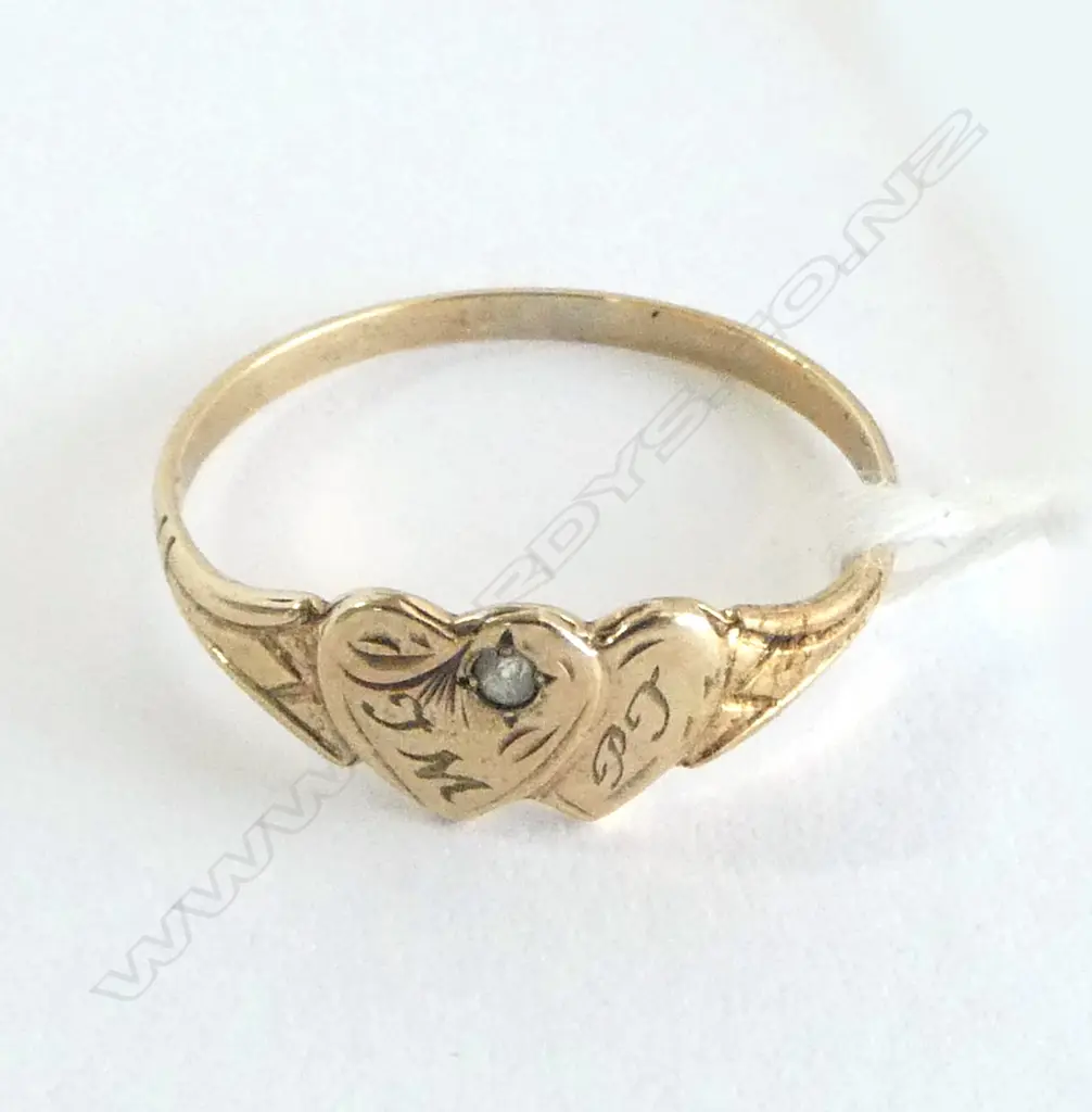 9CT GOLD SIGNET RING TW1.2G SIZE O Image 1++