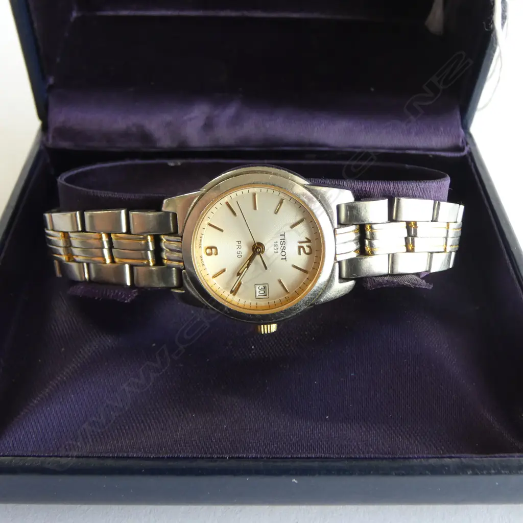 TISSOT 1853 PR 50 LADIES WRISTWATCH; BOXED Image 1++