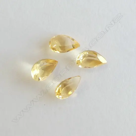 UNSET STONES - FOUR CITRINES 4.67CT