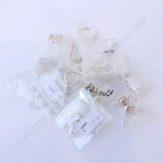 ASST. SILVER EARRINGS, various designs, new