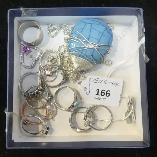   ASST STG SILVER RINGS etc