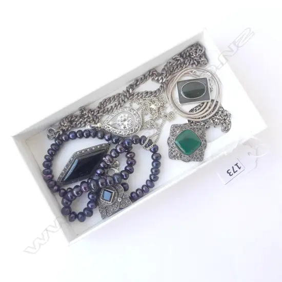 ASST. SILVER & OTHER JEWELLERY including silver chain