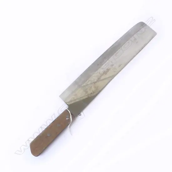 LARGE JAPANESE 'TOJIRO' QUALITY STEEL VEGETABLE CUTTING KNIFE L.495mm. Double bevel.