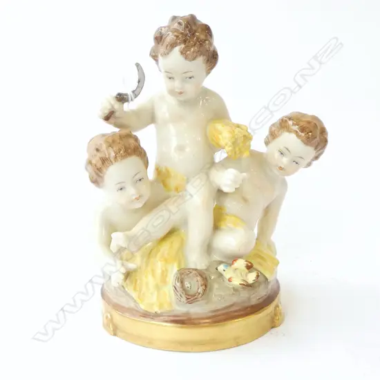 CAPIDAMONTE CHERUB FIGURE GROUP H.170mm