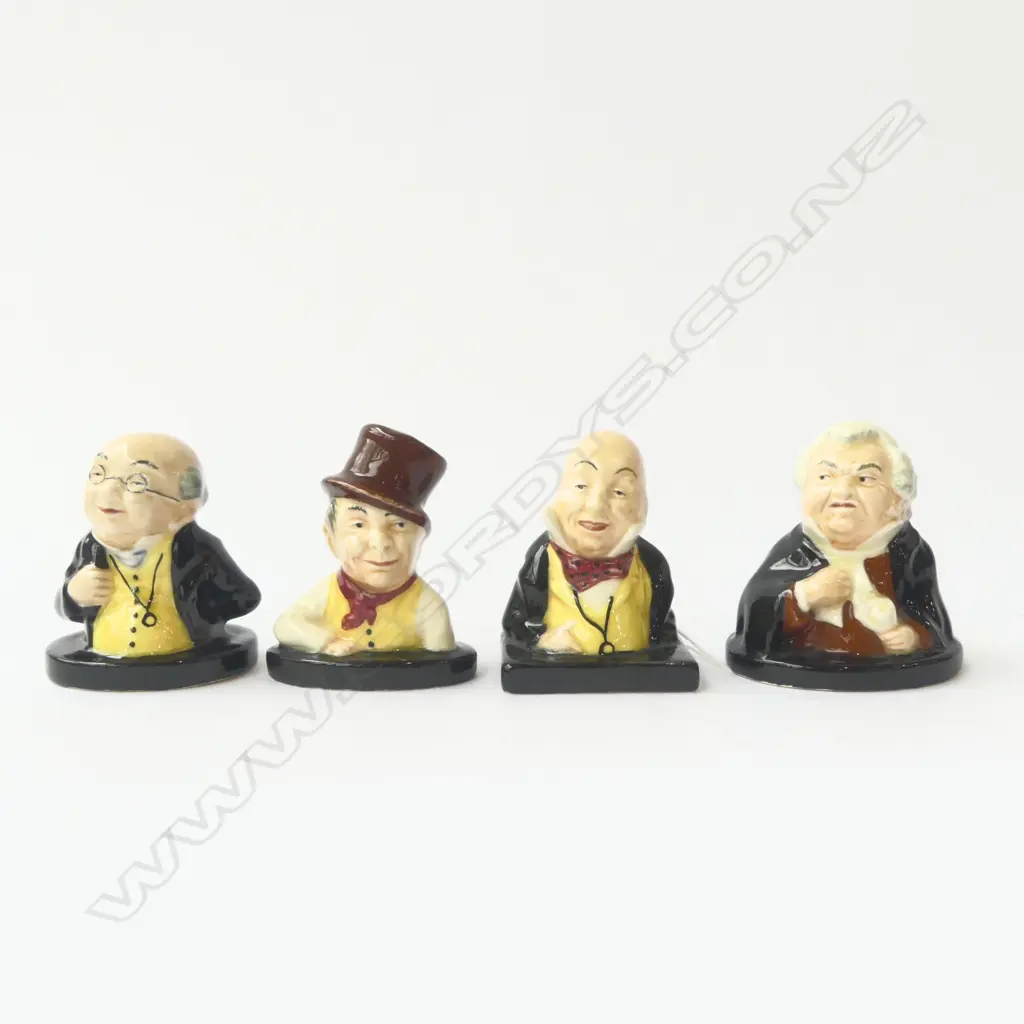 FOUR ROYAL DOULTON CHARLES DICKENS MINIATURE FIGURINES, H.65MM Image 1++
