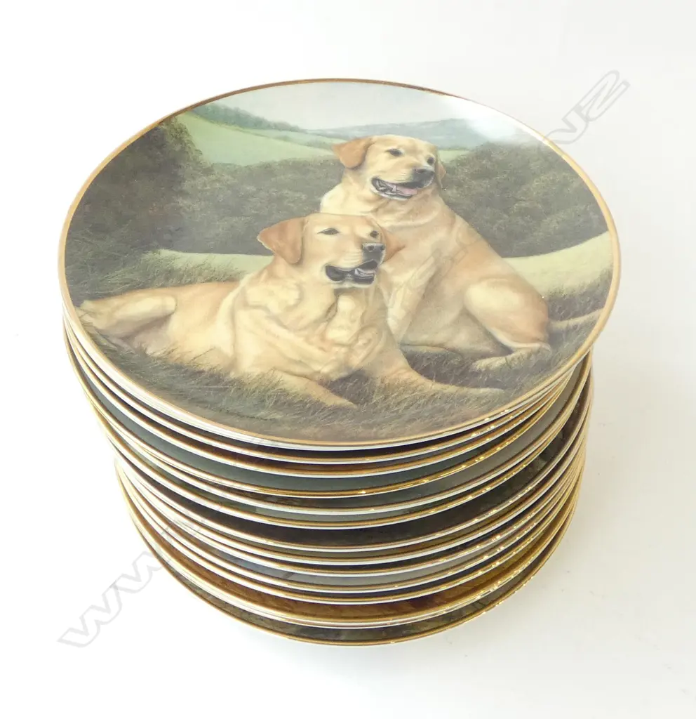 15 FRANKLIN MINT  DOG PICS COLLECTORS PLATES DIA210MM Image 1++
