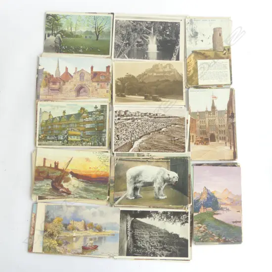 120+ OLD UK POSTCARDS – ENGLAND SCOTLAND ETC 