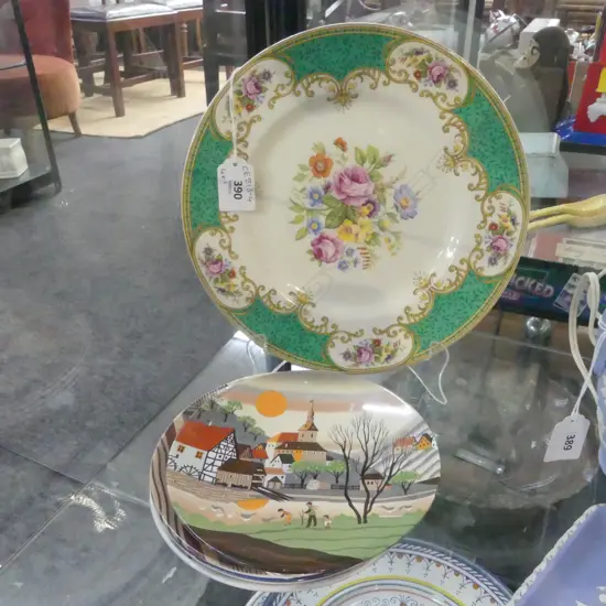 4 POOLE DISHES Dia.150mm + MYOTT STAFFORDSHIRE PLATE 