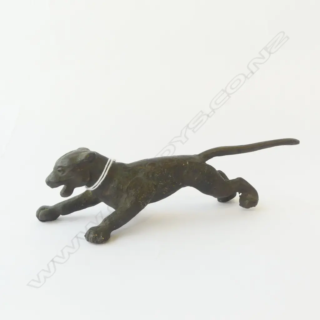 HEAVY BRONZE TIGER ? ORNAMENT L.200mm Image 1++