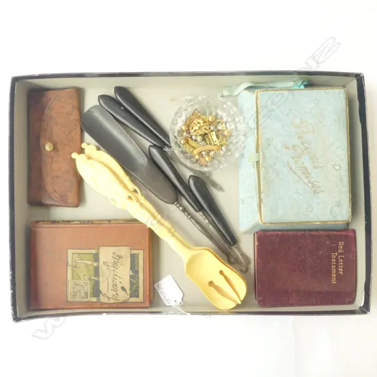 EBONY DRESSING TABLE ITEMS, DIARY, ART NOUVEAU SERVERS, PRECIOUS PROMISES GAME ETC 