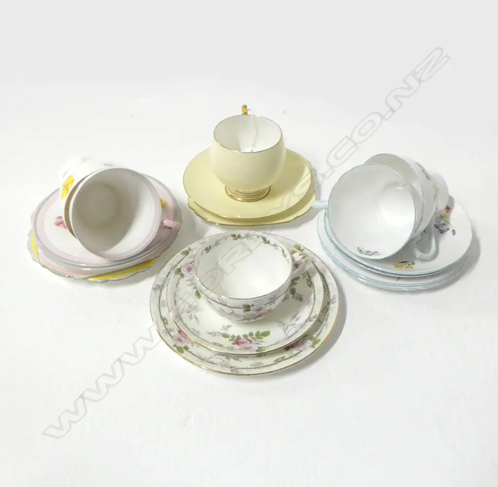 6 SHELLEY CHINA CSP SETS MIXED PATS Image 1++