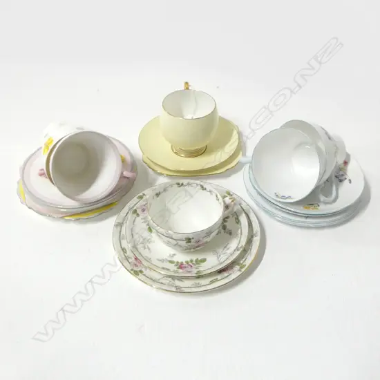 6 SHELLEY CHINA CSP SETS MIXED PATS