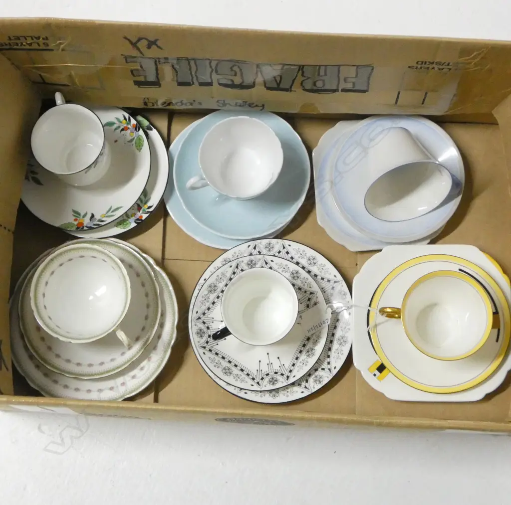 6 SHELLEY CHINA CSP SETS MIXED PATS  Image 1++